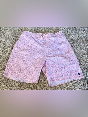 johnnie-O Half Elastic 7" Surf Shorts -  "Jaco" or "Taffy" floral print - Medium